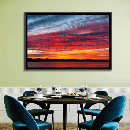 Lake Ijssel Dusk Reflection Wall Art