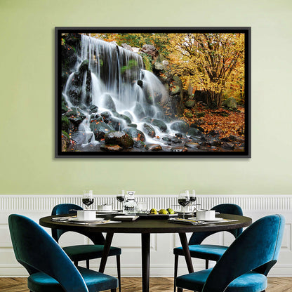 Autumn Waterfall at Sonsbeek Park Wall Art