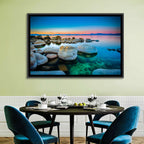 Lake Tahoe Sunset Boulders Wall Art