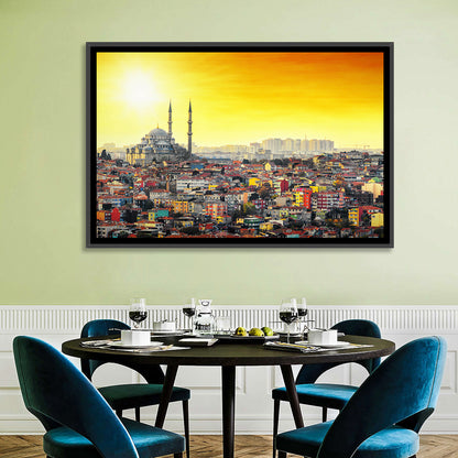 Fatih Mosque at Sunset Wall Art