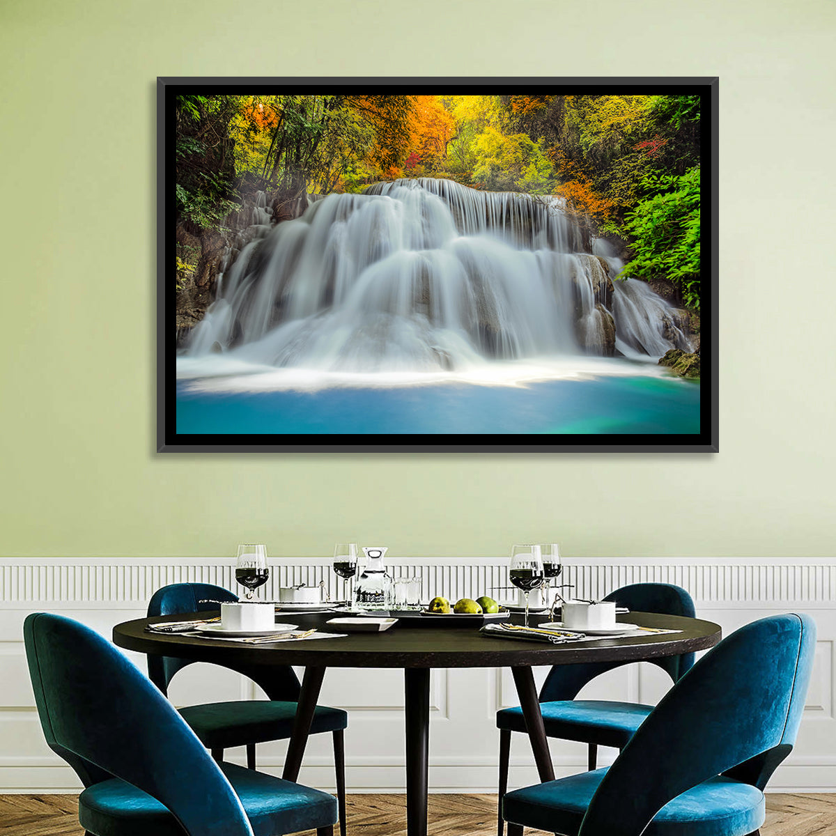 Erawan Falls Cascade Wall Art