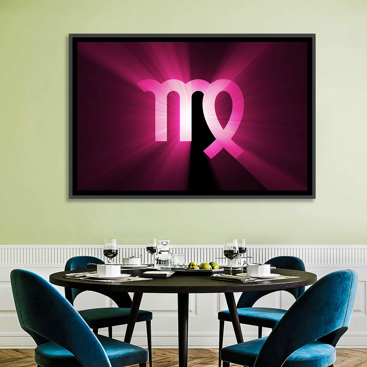 Radiant Virgo Symbol Wall Art