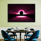 Libra Symbol Neon Glow Wall Art