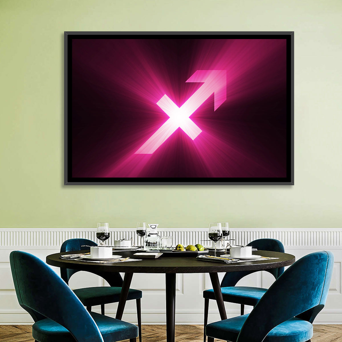 Cosmic Sagittarius Symbol Wall Art