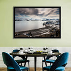 Kleifarvatn Black Sand Shore Wall Art