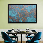Oxidized Copper Patina Abstract Wall Art