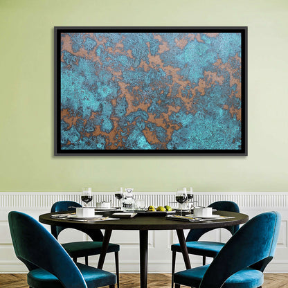 Oxidized Copper Patina Abstract Wall Art