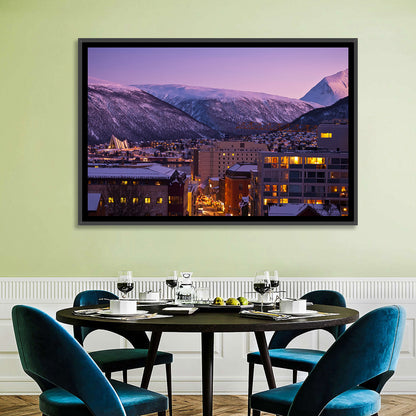 Tromsø Twilight Cityscape Wall Art