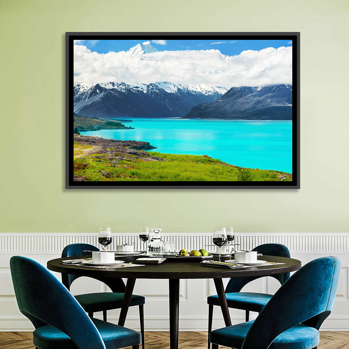 Turquoise Lake Pukaki with Mount Cook Wall Art
