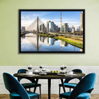 Estaiada Bridge Reflections Wall Art