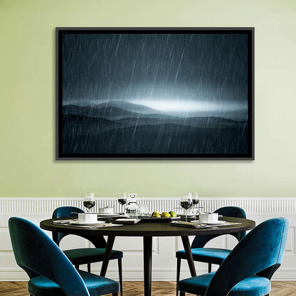 Rain Storm Over Mountains Wall Art