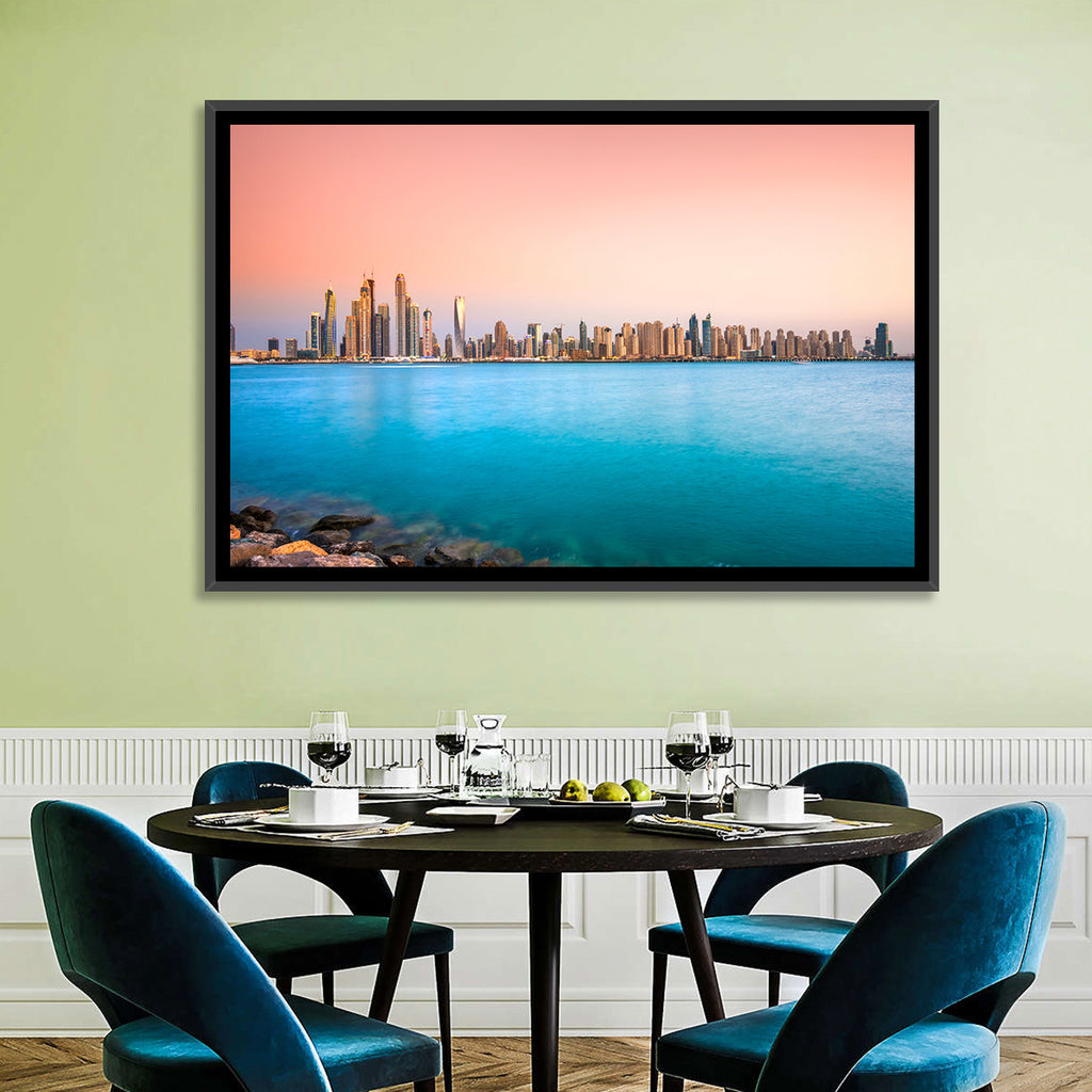 Dubai Marina Skyline Wall Art