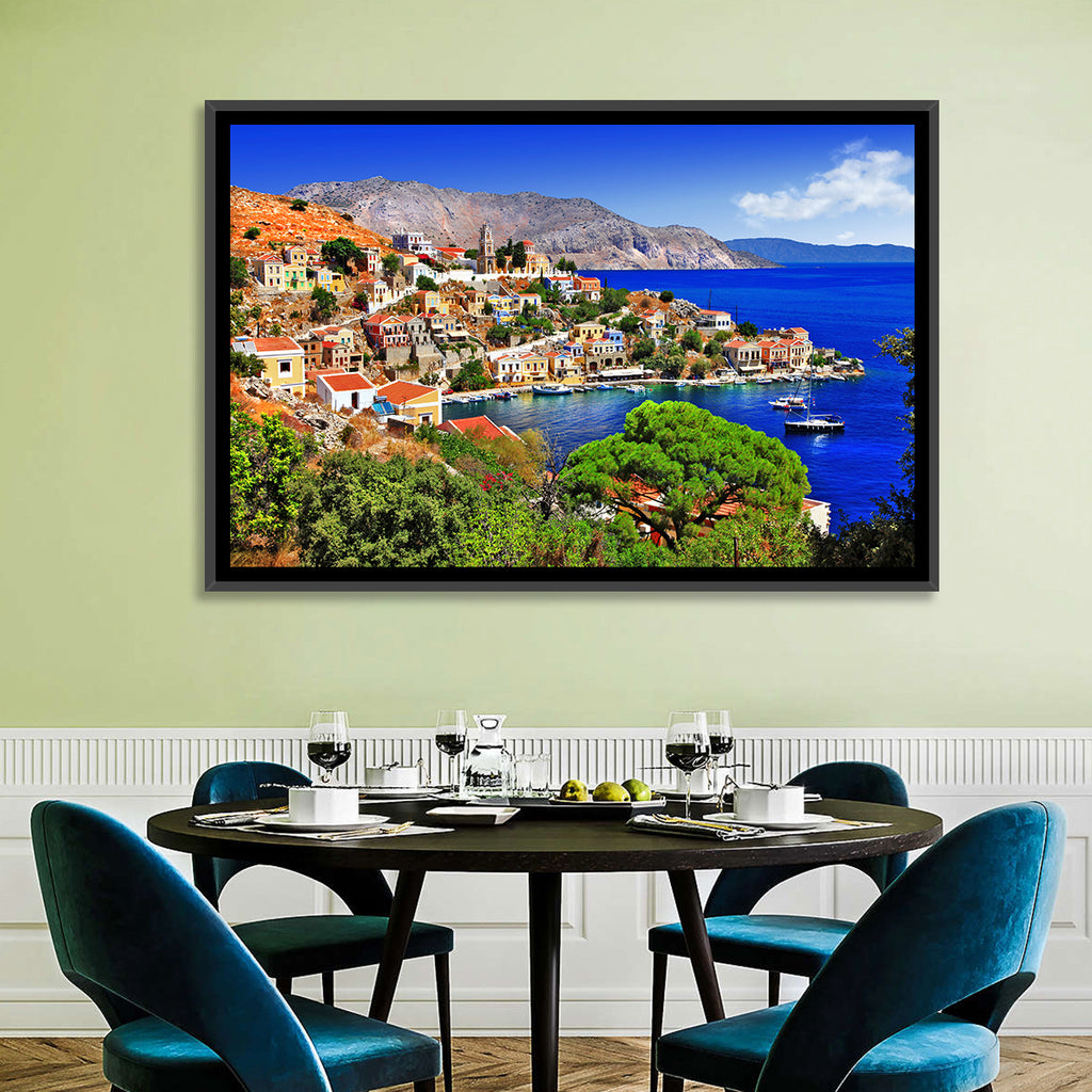 Symi Harbor, Greece Wall Art