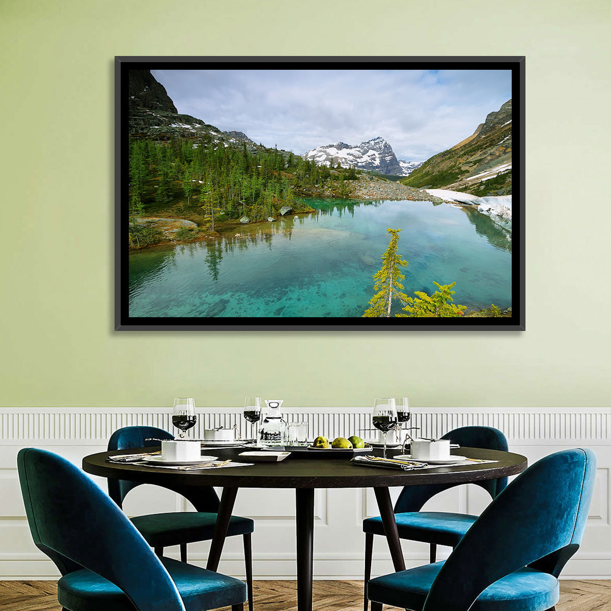 Lefroy Lake Wall Art in a room, landscape