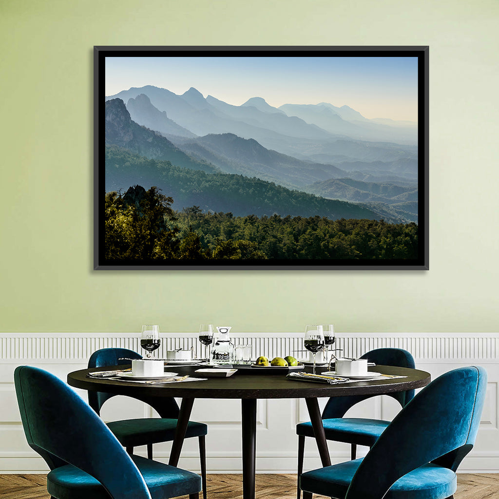 Misty Mountain Ridges Wall Art