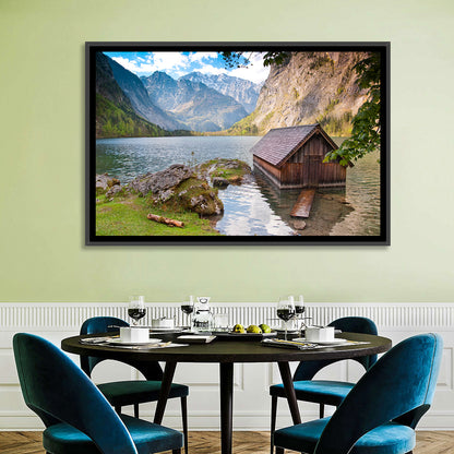 Obersee Boathouse at Königssee Wall Art
