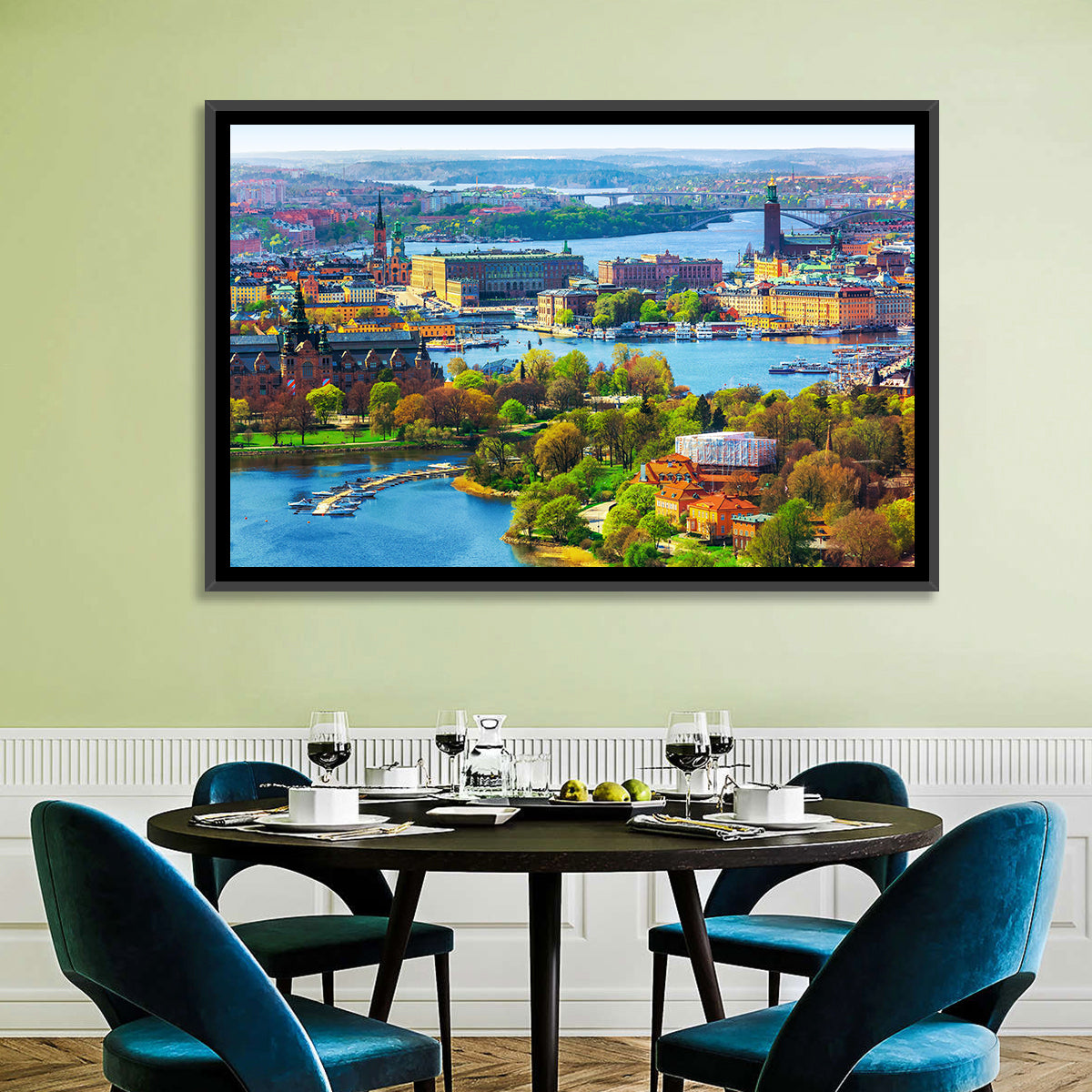 Gamla Stan Waterfront Wall Art