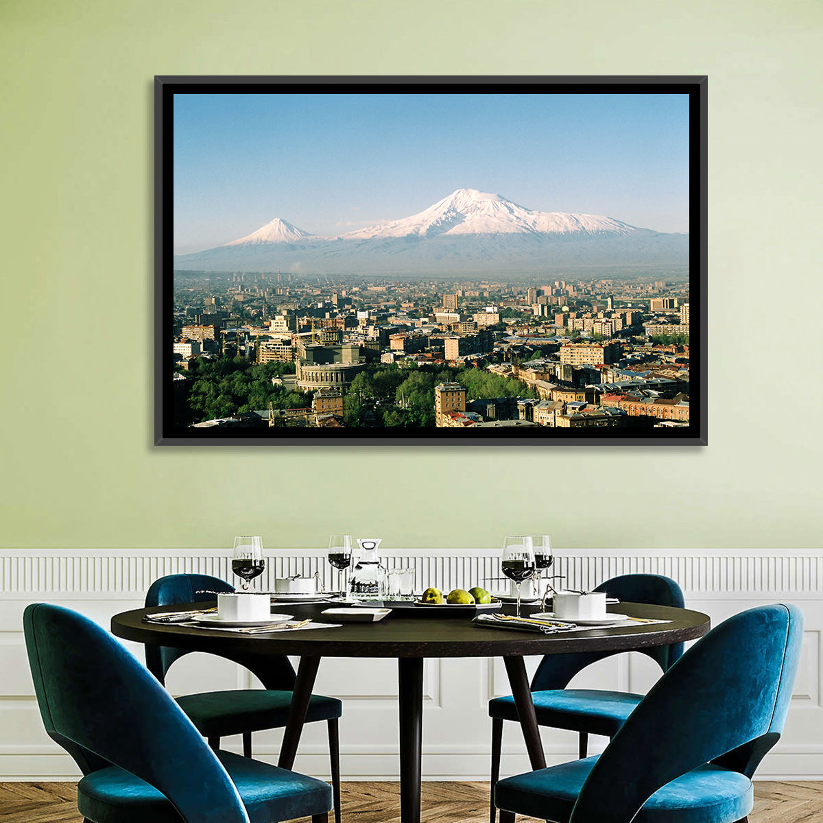 Mount Ararat From Yerevan Wall Art