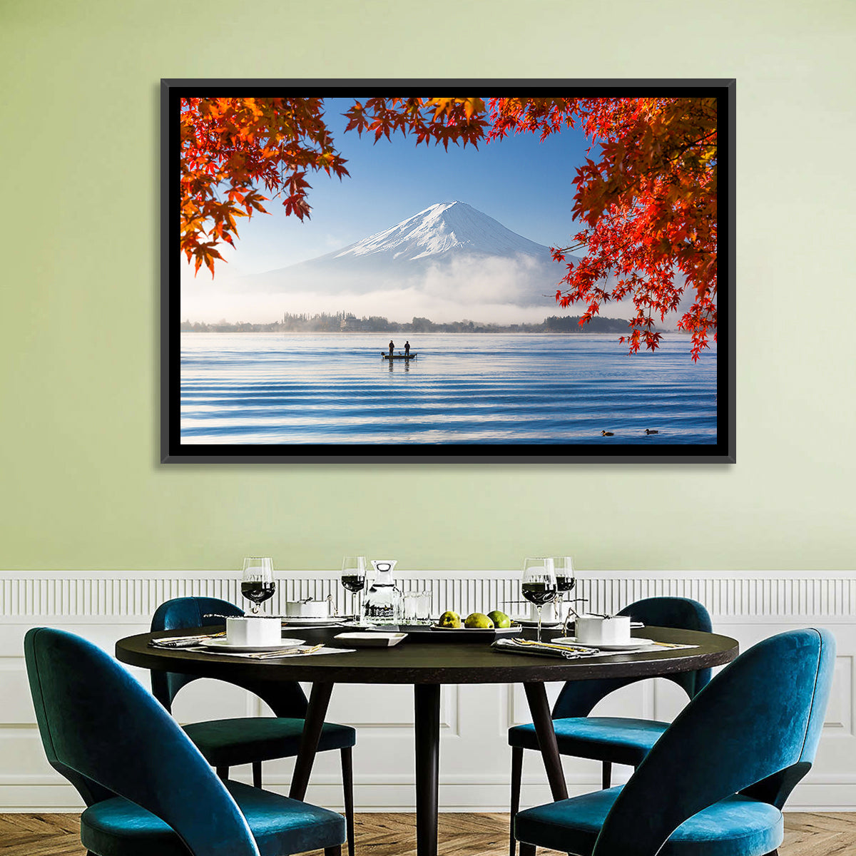 Mount Fuji Over Lake Kawaguchiko Wall Art