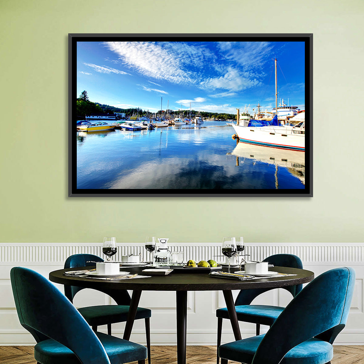 Tacoma Marina Reflections Wall Art