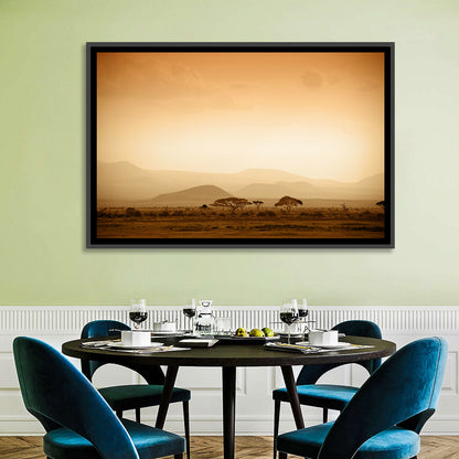 Hazy Savannah at Dawn Wall Art
