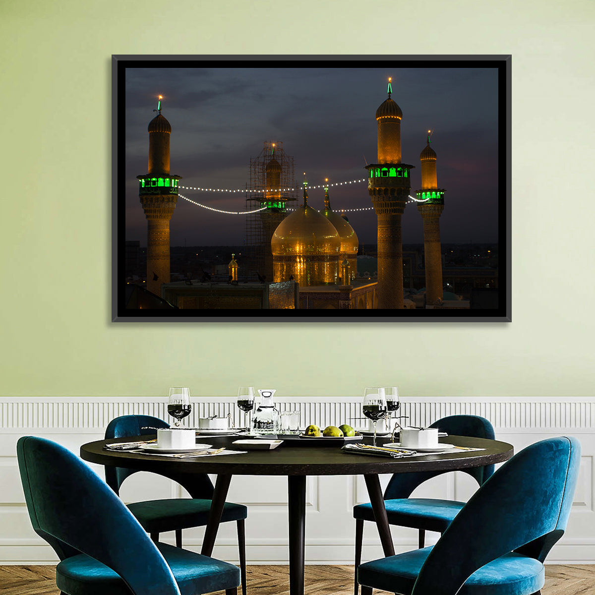 Moussa Al Kadhim Shrine Wall Art in a room, landscape