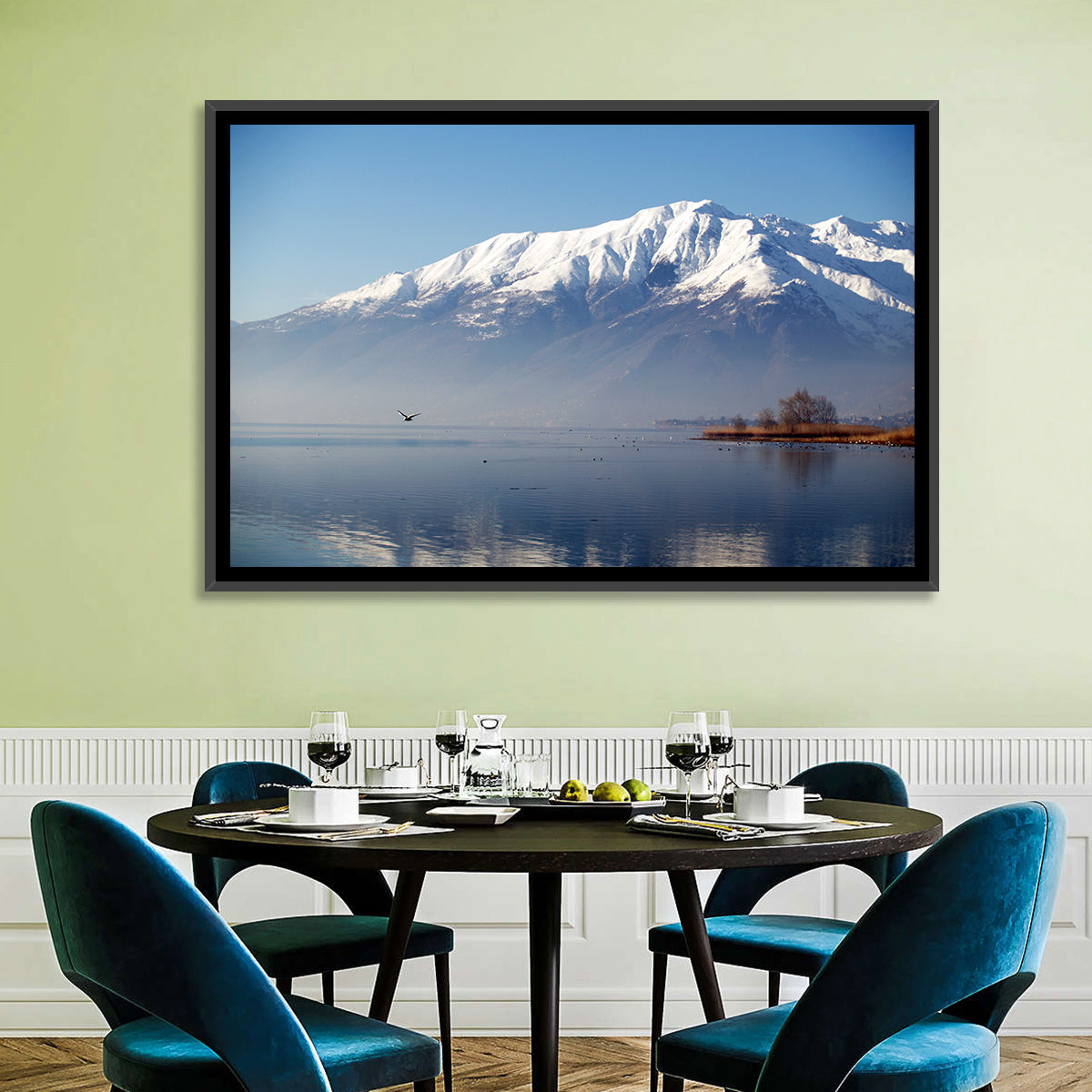 Lake Como Reflection Wall Art