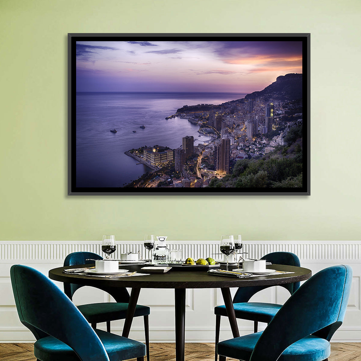 Monte Carlo at Dusk Wall Art