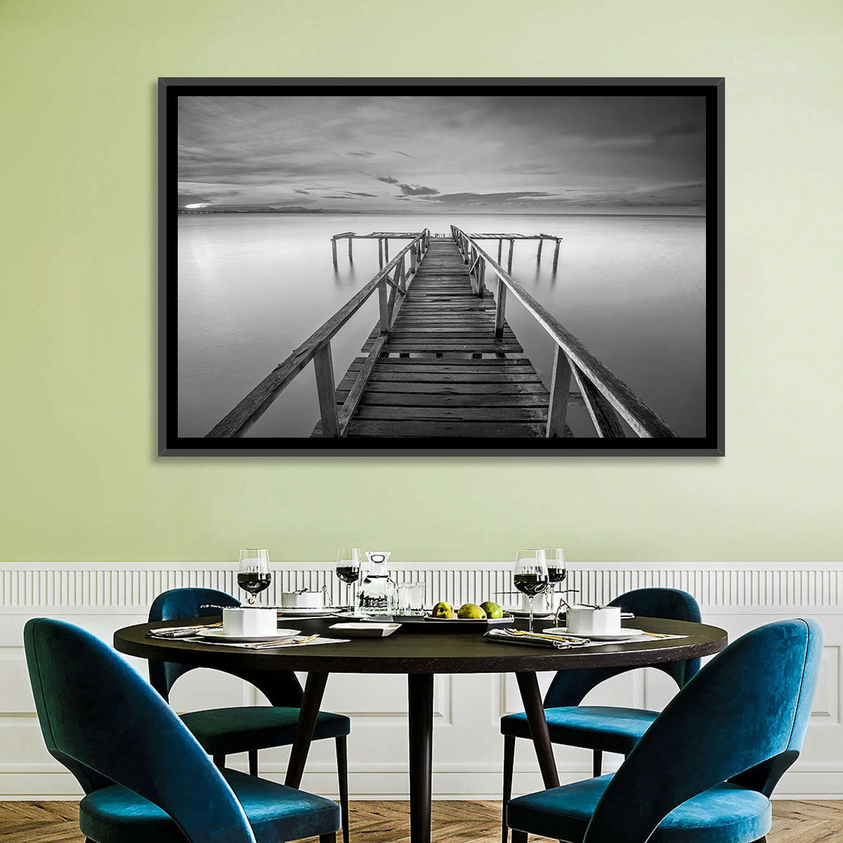 Teluk Tempoyak Jetty at Dusk Wall Art