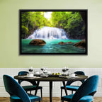 Erawan Falls Turquoise Waterfall Wall Art