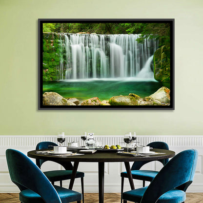 Emerald Lake Waterfall Wall Art