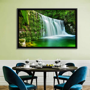 Waterfall in Emerald Lake Wall Art