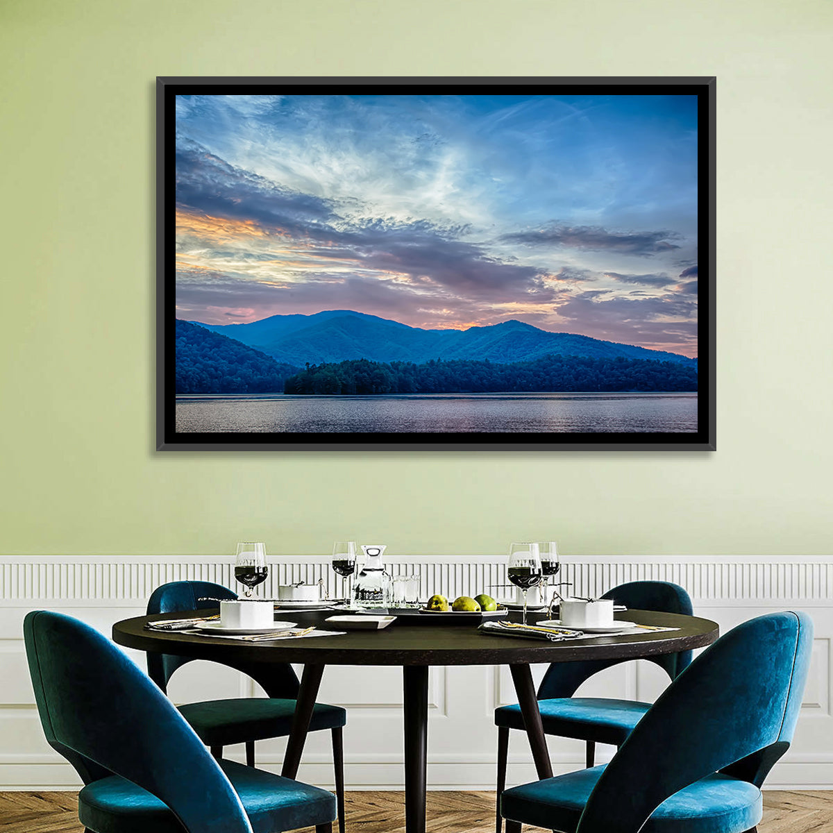 Lake Santeetlah Sunset Glow Wall Art