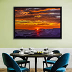Lipan Point Sunset Sunburst Wall Art