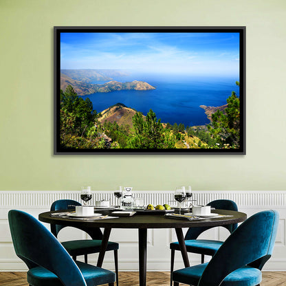 Lake Toba Aerial View Wall Art