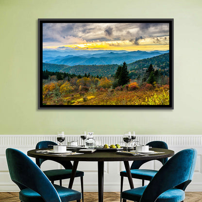 Cowee Mountains Sunset Wall Art