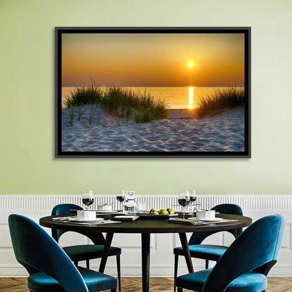 Lake Michigan Sunset Dunes Wall Art
