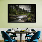 Mossy Forest Stream Wall Art