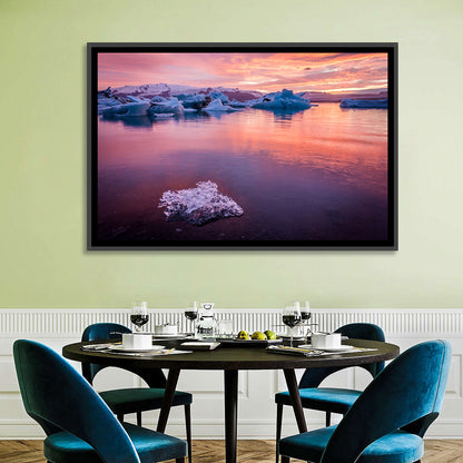 Jökulsárlón Dusk Lagoon Wall Art