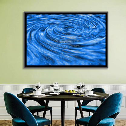 Azure Water Vortex Wall Art