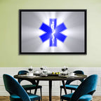 Star of Life with Rod of Asclepius Wall Art