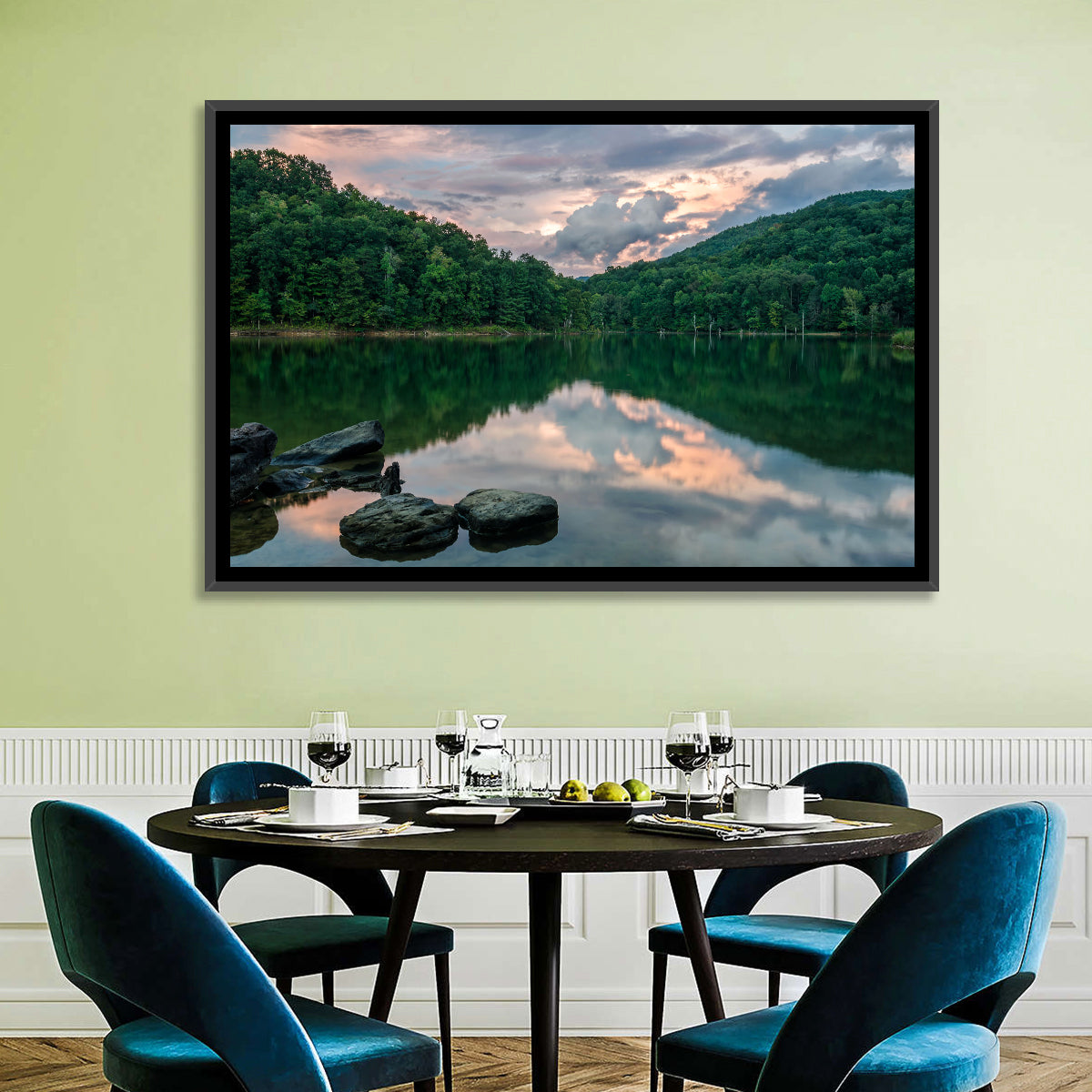 Martins Fork Lake Sunset Wall Art