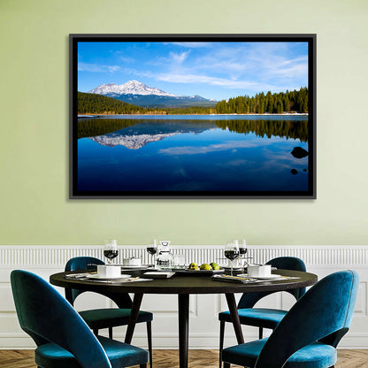 Northern California Snow Capped Lake Wall Art