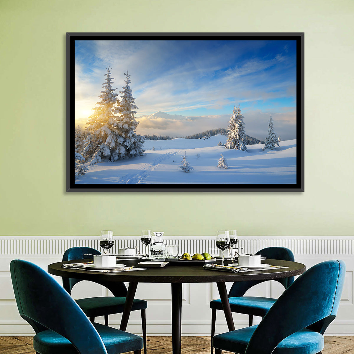 Carpathian Winter Sunrise Wall Art