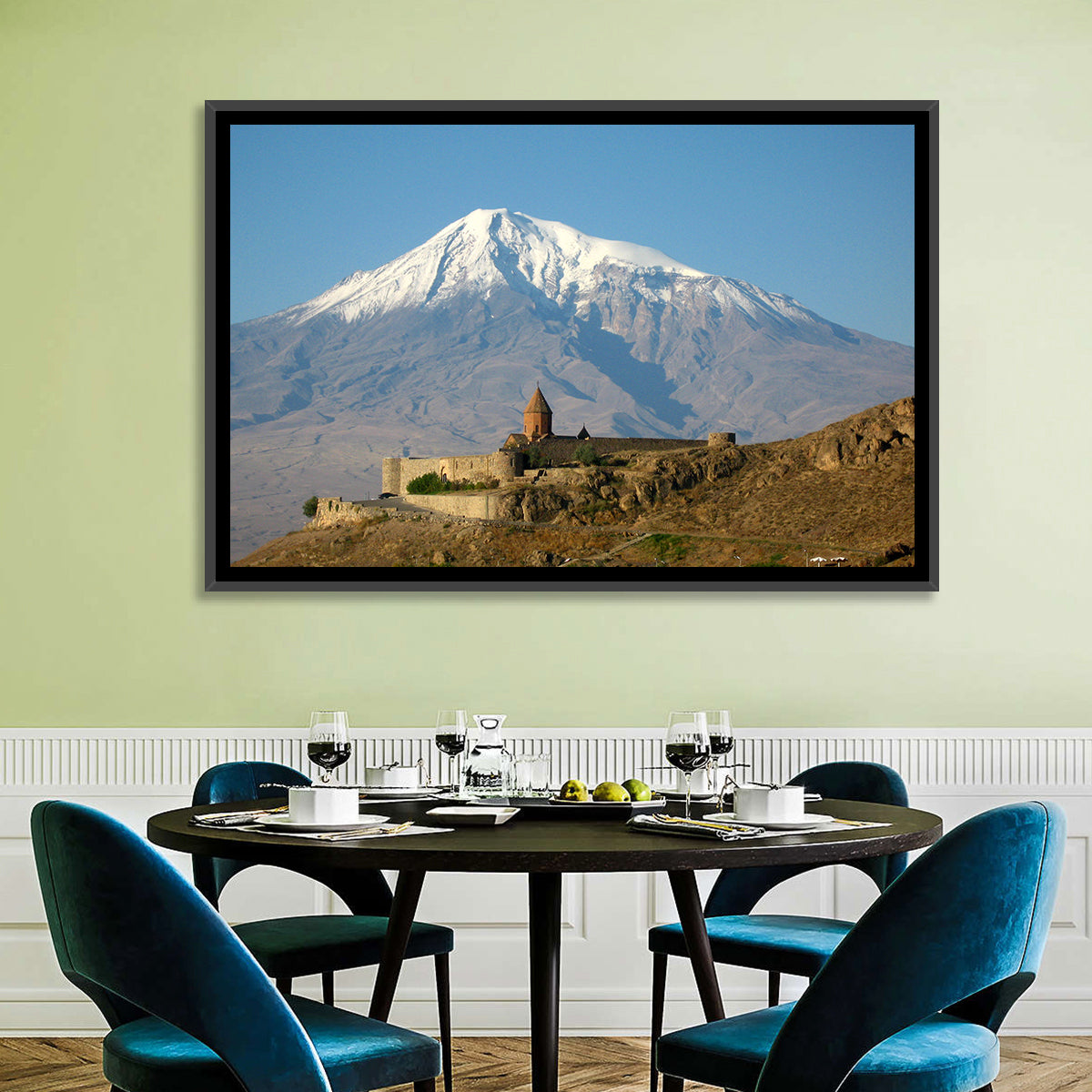Khor Virap Monastery with Mount Ararat Wall Art