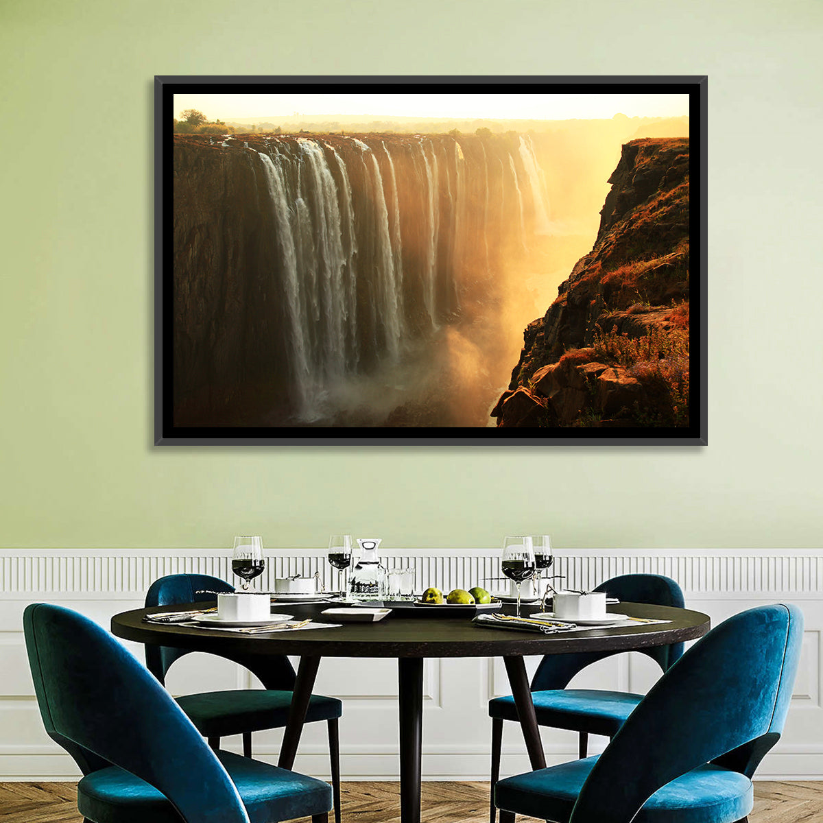 Victoria Falls Golden Hour Wall Art