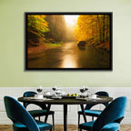 Misty Mountain River Wall Art