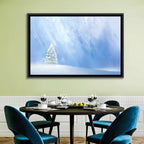 Two Snowy Evergreens Wall Art
