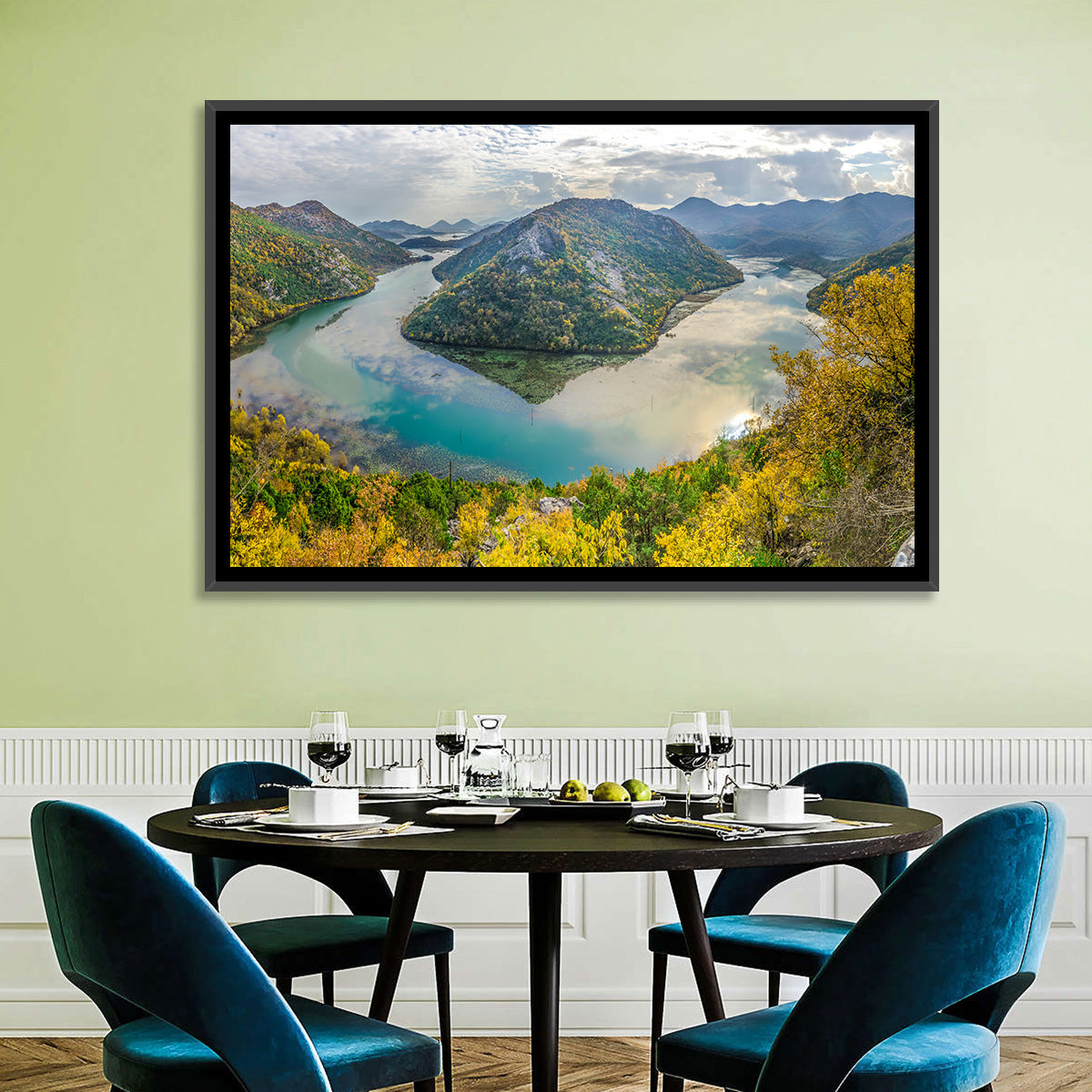 Rijeka Crnojevića Bend, Lake Skadar Wall Art