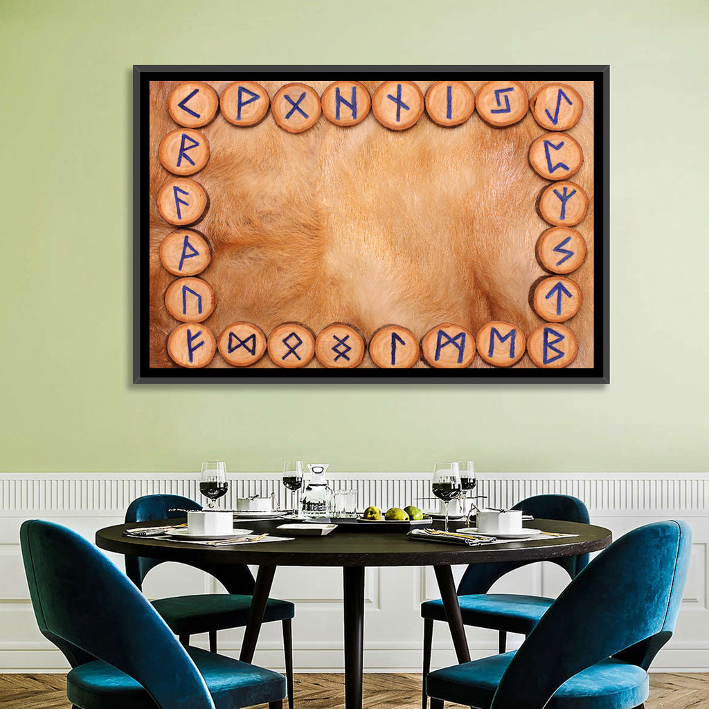Elder Futhark Rune Frame Wall Art